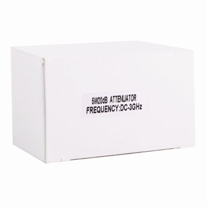 Lisslune | 5W 20dBi N Female to N Male DC-13GHz Frequency Gain Attenuator (Silver)