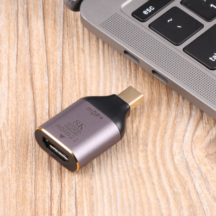 Lisslune | 8K 60Hz HDMI 2.1 Female to Mini DP Male Adapter