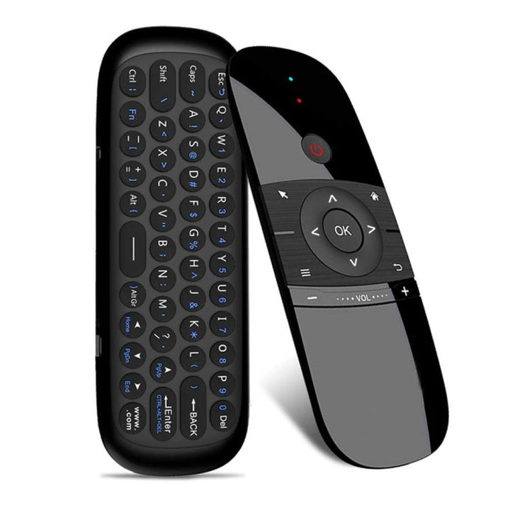 Lisslune | W1 Wireless QWERTY 57-Key Keyboard 2.4G Air Mouse Remote Control with LED Display for Android TV Box, Mini-PC, Smart TV, Projector, HTPC, All-in-one PC / TV