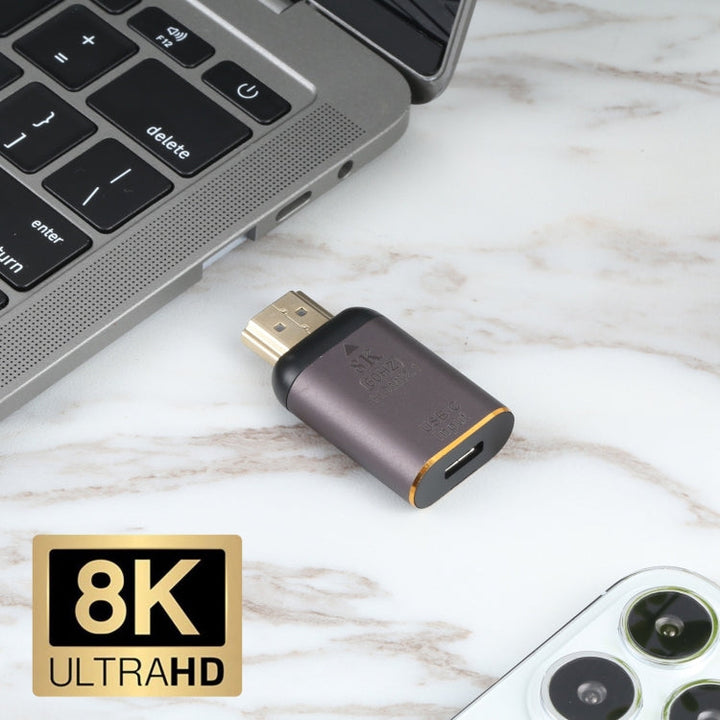 Lisslune | 8K 60Hz USB-C / Type-C female to HDMI male adapter