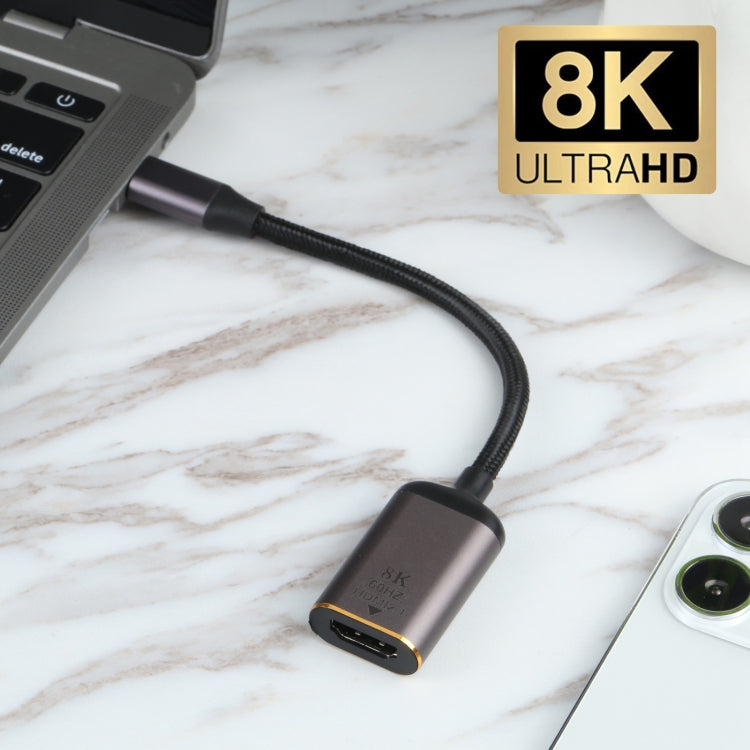 Lisslune | 8K 60Hz HDMI Female to USB-C / Type-C Male Adapter Cable