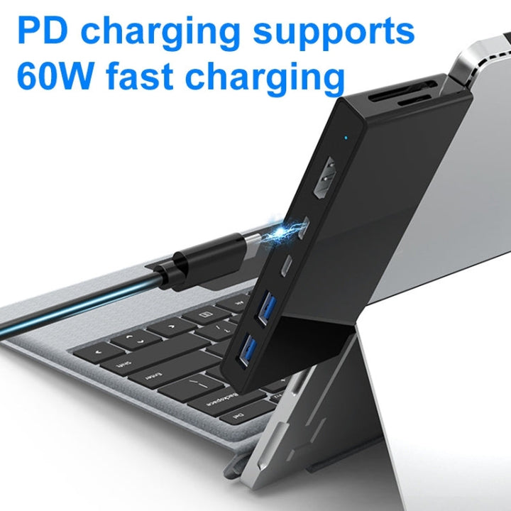 Lisslune | Rocketek SH867 USB 3.0 x 3 + Type-C x 2 HUB Adapter