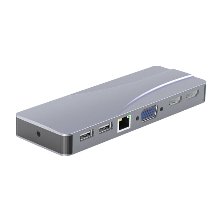 Lisslune | Rocketek HC452 Type-C to 100M RJ45 + HDMI+VGA 14 in 1 HUB Adapter