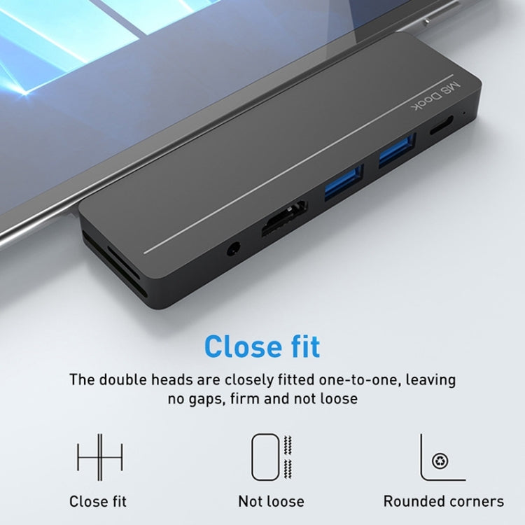 Lisslune | Rocketek SHX5 Multifunctional Dual Type-C Ports Expansion Dock HUB Adapter