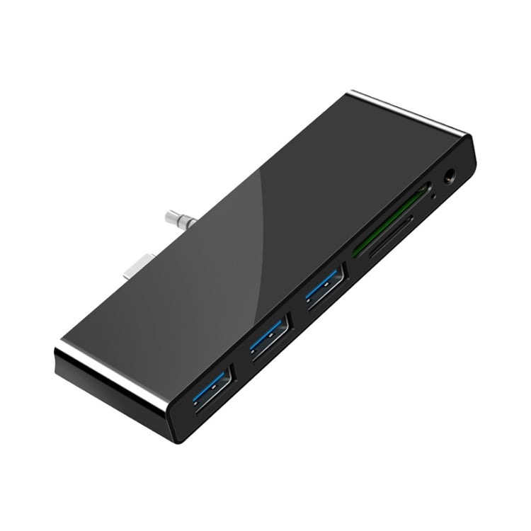 Lisslune | Rocketek SGO771 Type-C to USB2.0 / 3.5mm AUX / SD / TF HUB Adapter for Surface Pro GO