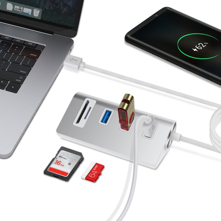 Lisslune | Rocketek HC422 USB3.0 x 3 + SD / TF card reader HUB adapter