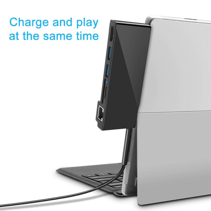 Lisslune | Rocketek SH768 6 in 1 RJ45 / USB 3.0 / HDMI / SD / TF HUB Adapter for Surface Pro 4