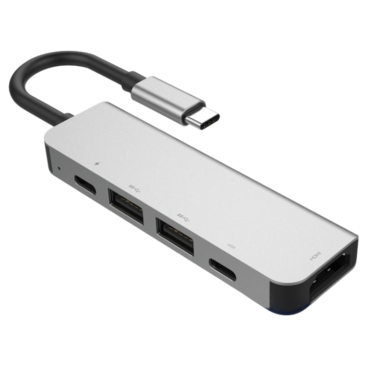 Lisslune | 5 in 1 HDMI + USB x 2 + PD x 2 to USB-C / Type-C HUB Adapter