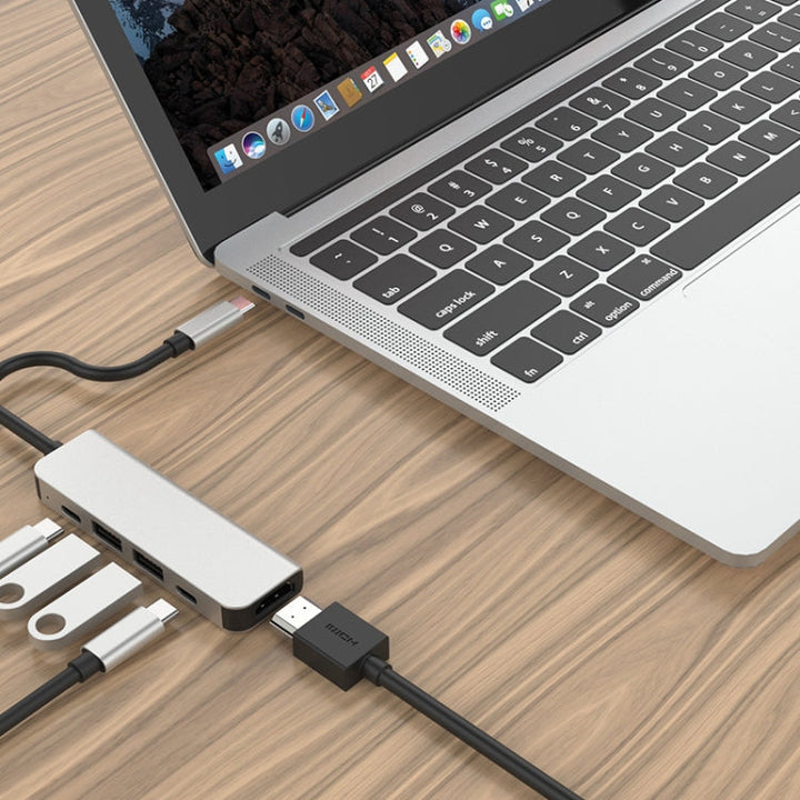 Lisslune | 5 in 1 HDMI + USB x 2 + PD x 2 to USB-C / Type-C HUB Adapter