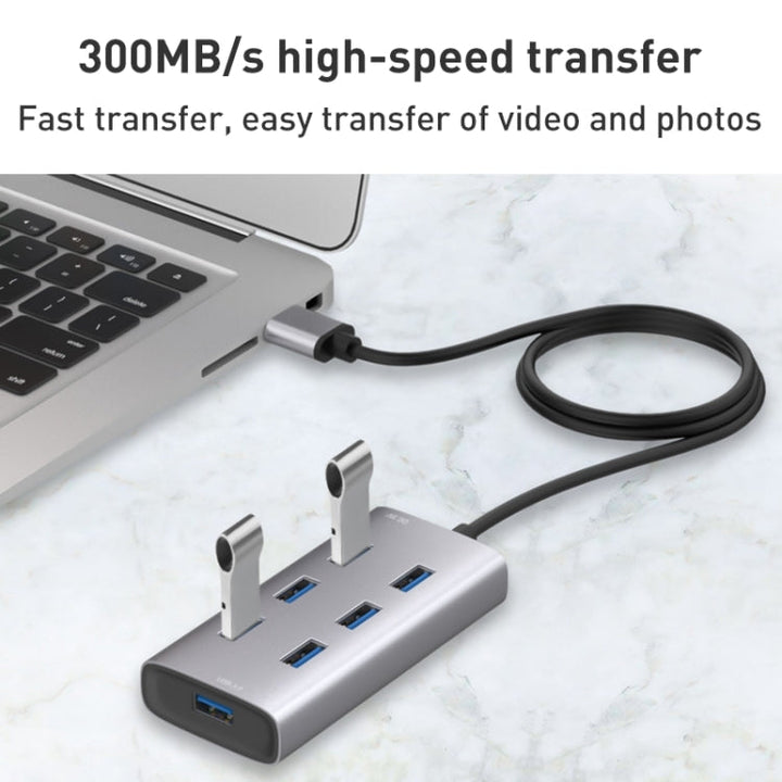Lisslune | 8108 7 Ports USB 3.0 to USB 3.0 HUB, Cable length: 80cm
