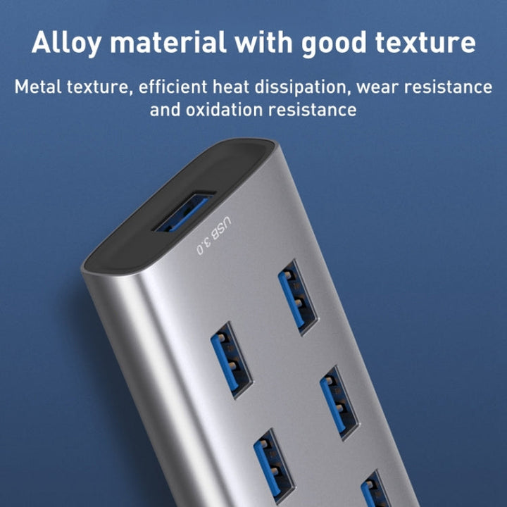 Lisslune | 8108 7 Ports USB 3.0 to USB 3.0 HUB, Cable length: 80cm
