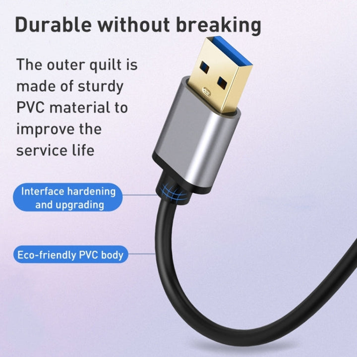 Lisslune | 8108 7 Ports USB 3.0 to USB 3.0 HUB, Cable length: 80cm