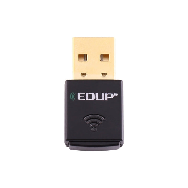 Lisslune | EDUP EP-AC1619 Mini Wireless USB 600Mbps 2.4G / 5.8Ghz 150M+433M Dual Band WiFi Network Adapter for Notebook / Laptop / PC (Black)