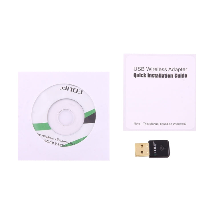 Lisslune | EDUP EP-AC1619 Mini Wireless USB 600Mbps 2.4G / 5.8Ghz 150M+433M Dual Band WiFi Network Adapter for Notebook / Laptop / PC (Black)