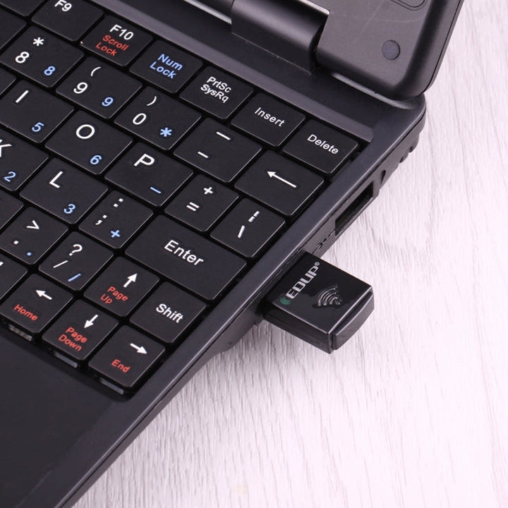 Lisslune | EDUP EP-AC1619 Mini Wireless USB 600Mbps 2.4G / 5.8Ghz 150M+433M Dual Band WiFi Network Adapter for Notebook / Laptop / PC (Black)