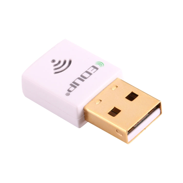 Lisslune | EDUP EP-AC1619 Mini Wireless USB 600Mbps 2.4G / 5.8Ghz 150M+433M Dual Band WiFi Network Adapter for Notebook / Laptop / PC (White)