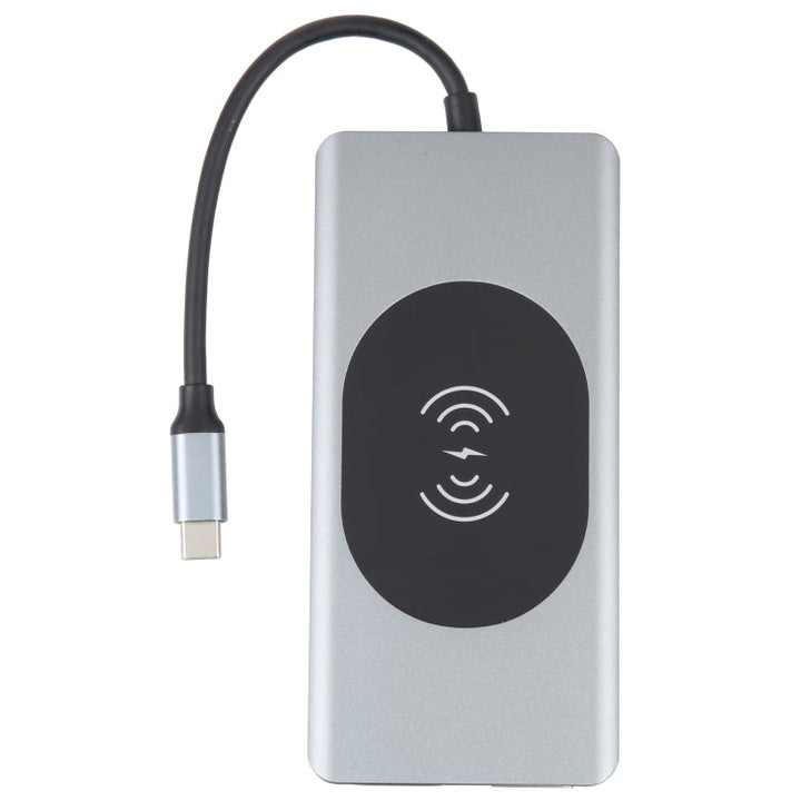 Lisslune | 14 in 1 Type-C Docking Station with Wireless Charging (1000M Network Connection)