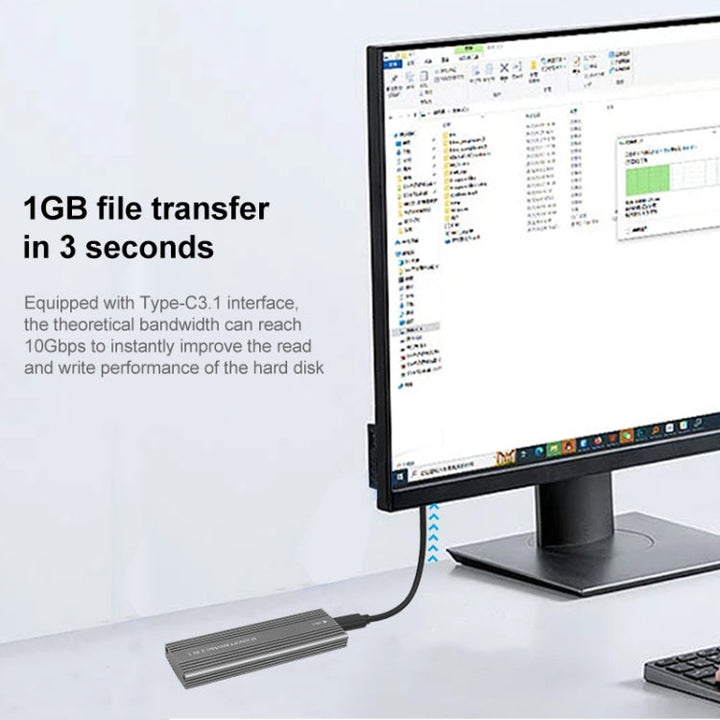Lisslune | M2300 Dual Protocol M.2 NVME / SATA Solid State Drive Case (Black)