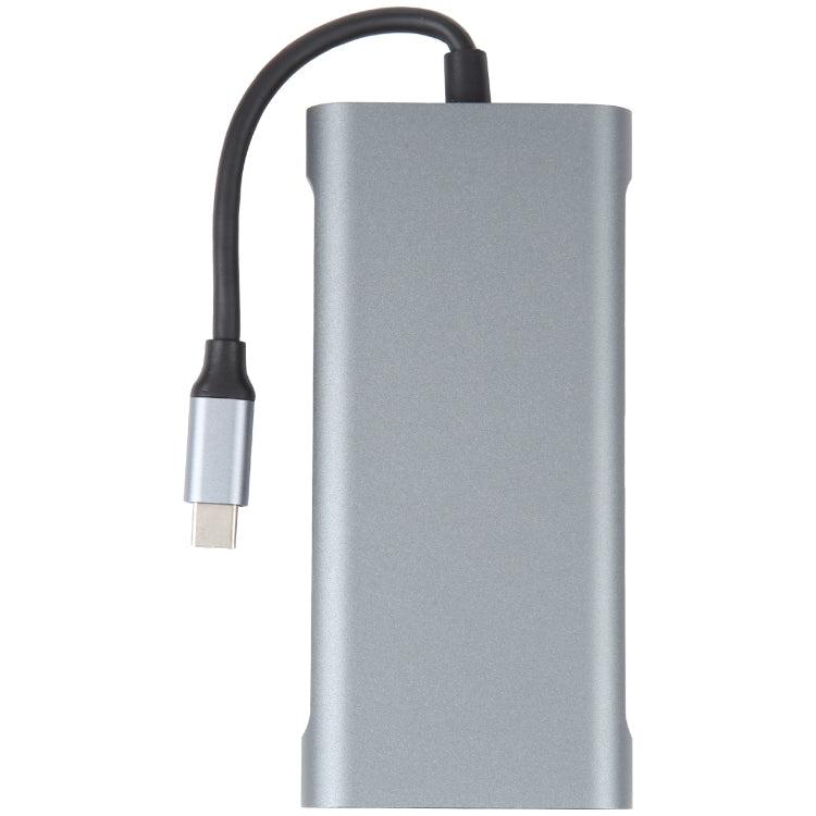 Lisslune | 11 in 1 USB-C / Type-C to USB Docking Station HUB Adapter (1000M Network Port)