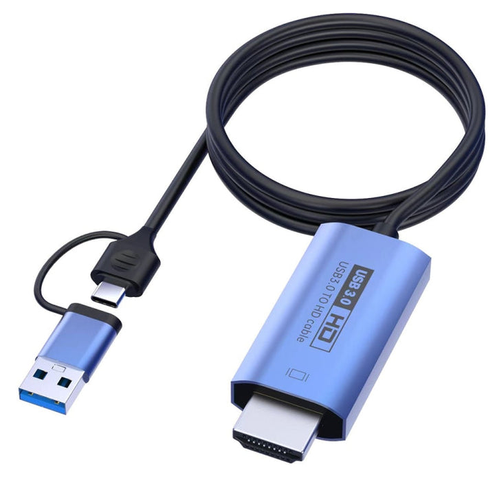 Lisslune | V05E USB 3.0 + USB-C / Type-C to HDMI Adapter Cable