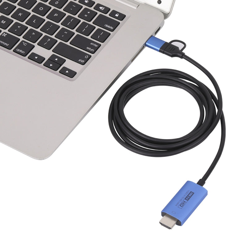 Lisslune | V05E USB 3.0 + USB-C / Type-C to HDMI Adapter Cable