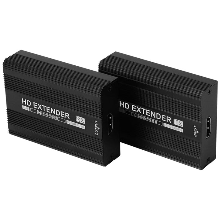 Lisslune | Measy ET1820 HDMI Extender Transmitter and Receiver Converter, POE Single Power Supply, Transmission Distance: 200m (EU Plug)