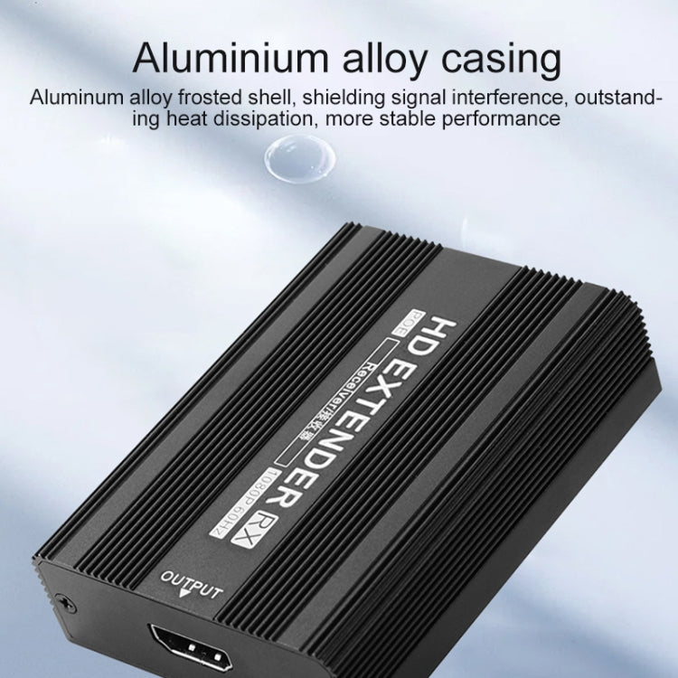 Lisslune | Measy ET1820 HDMI Extender Transmitter and Receiver Converter, POE Single Power Supply, Transmission Distance: 200m (US Plug)