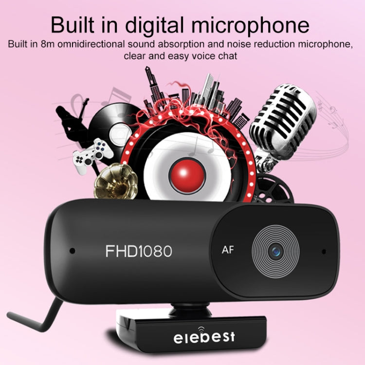 Lisslune | C90 4K Autofocus HD Computer Camera Webcam (Black)