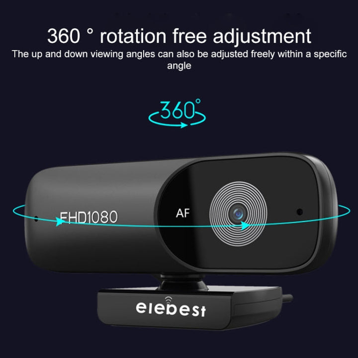 Lisslune | C90 4K Autofocus HD Computer Camera Webcam (Black)