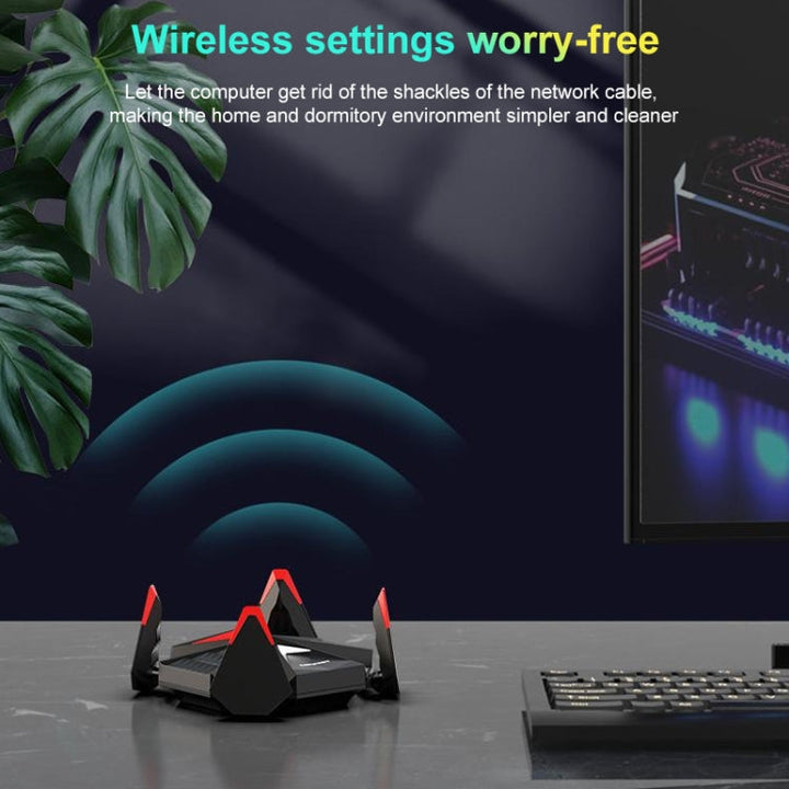 Lisslune | COMFAST CF-977AX 5400Mbps Tri-Band Wireless Network Card WiFi6 Type-C Adapter