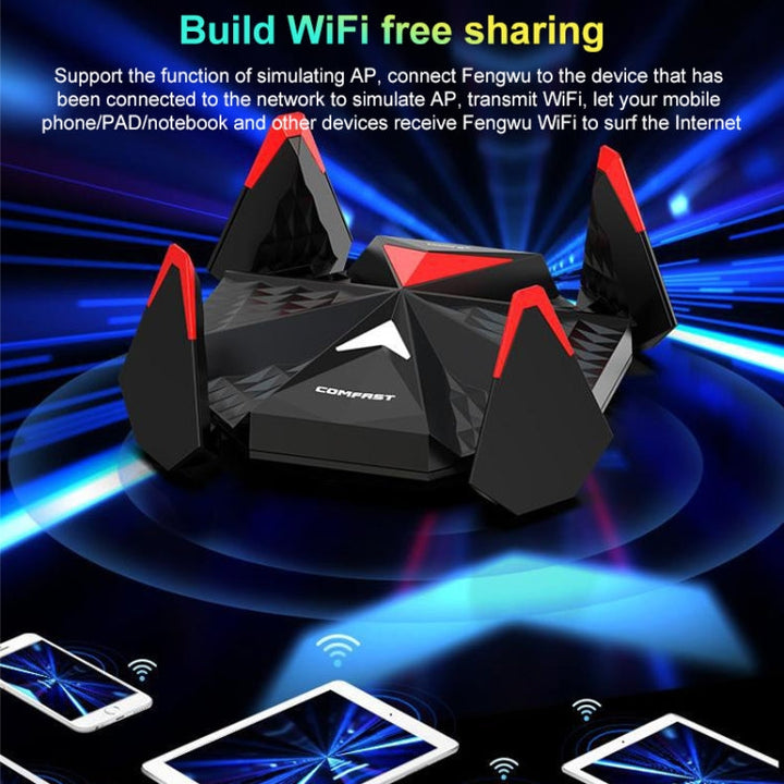 Lisslune | COMFAST CF-977AX 5400Mbps Tri-Band Wireless Network Card WiFi6 Type-C Adapter
