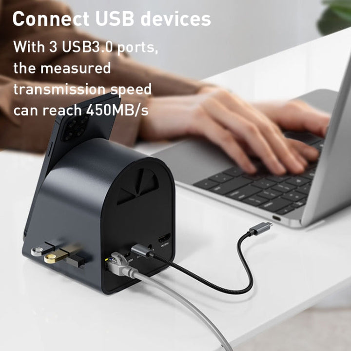 Lisslune | BYL-2211 10 in 1 USB-C / Type-C HUB Adapter, Supports Phone Charger