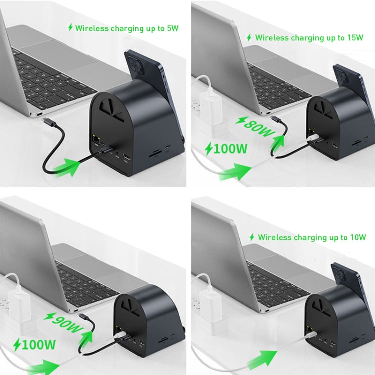 Lisslune | BYL-2211 10 in 1 USB-C / Type-C HUB Adapter, Supports Phone Charger