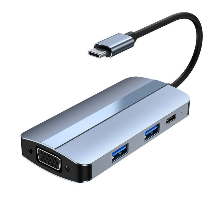 Lisslune | BYL-2106 7 in 1 USB-C / Type-C to USB Docking Station HUB Adapter (Silver)