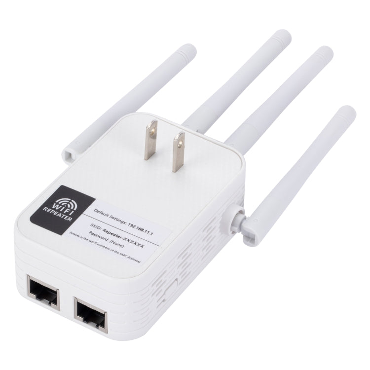 Lisslune | ZX-R08 1200Mbps 2.4G/5G Dual-Band WiFi Repeater Signal Amplifier, US Plug