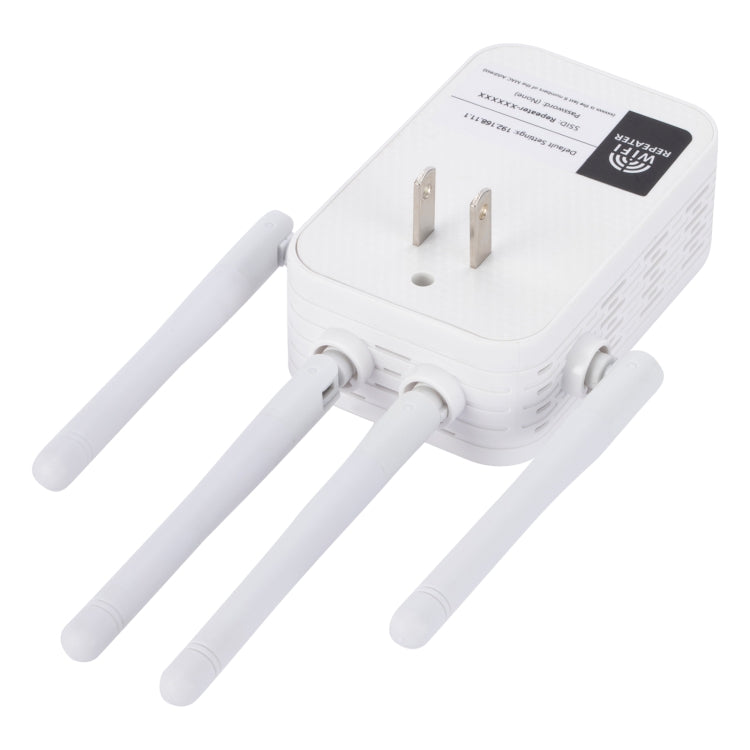 Lisslune | ZX-R08 1200Mbps 2.4G/5G Dual-Band WiFi Repeater Signal Amplifier, US Plug