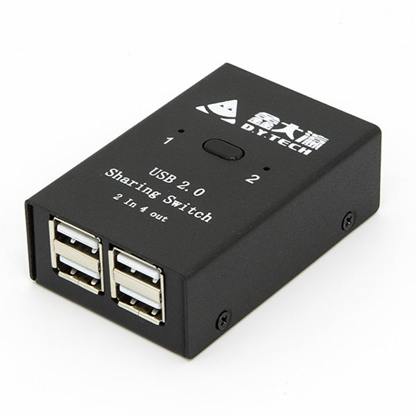 Lisslune | DY-B046 2 In 4 Out USB 2.0 Sharing Switch USB Flash Printer Adapter