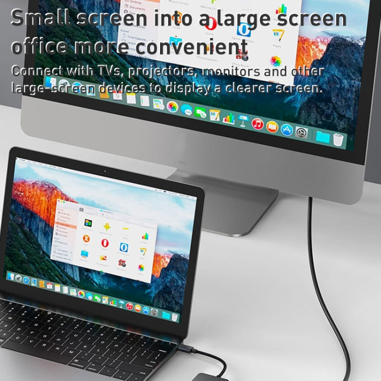 Lisslune | BYL-2308 6 in 1 USB-C / Type-C to USB3.2 + Gigabit Internet + HDTV HUB Adapter (Dark Grey)