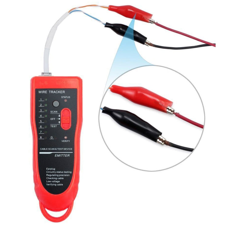 Lisslune | RJ11 / RJ45 Telephone Cable Tracker Ethernet LAN Network Cable Tester Detector Line Finder