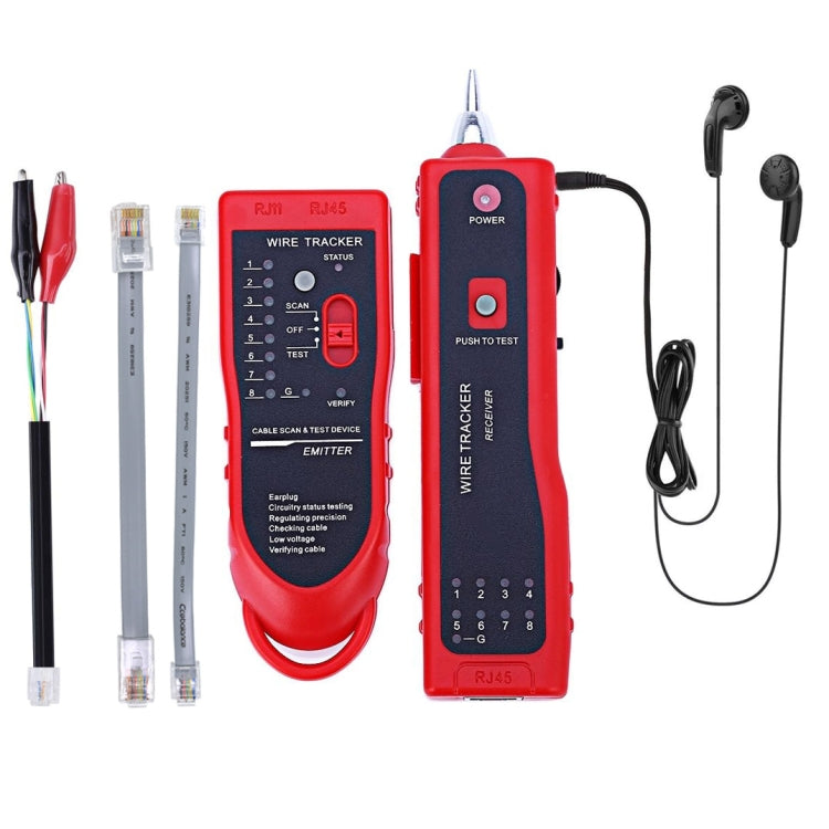 Lisslune | RJ11 / RJ45 Telephone Cable Tracker Ethernet LAN Network Cable Tester Detector Line Finder