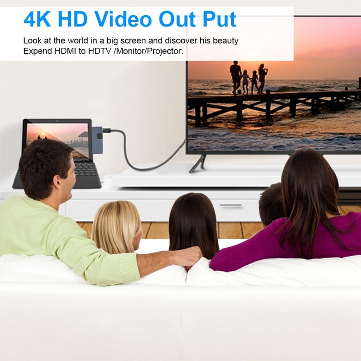 Lisslune | Rocketek SUR758 6 in 1 USB 3.0 / 4K HDMI / SD / TF HUB Adapter