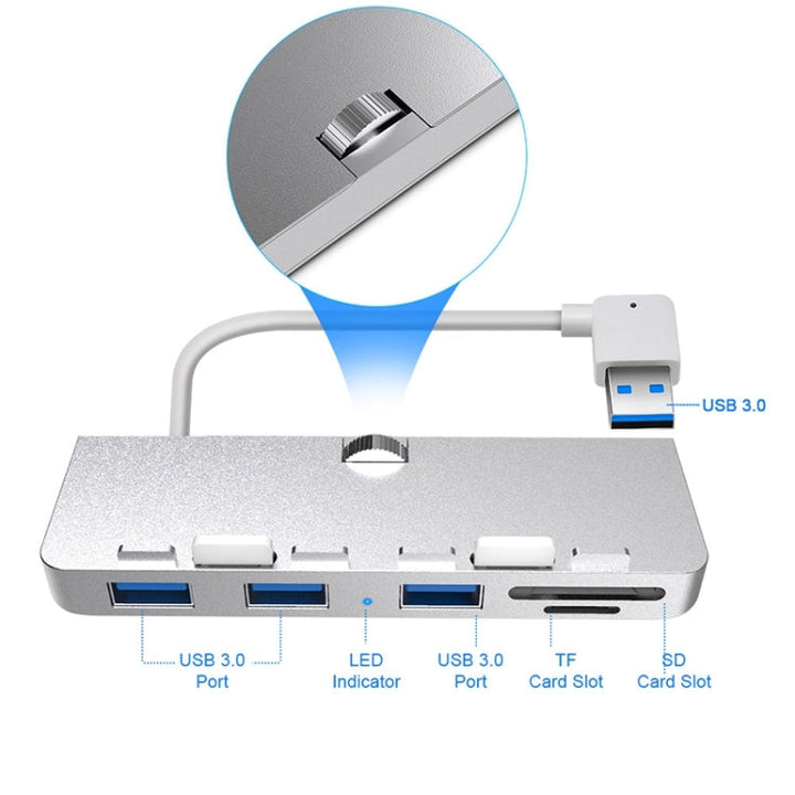 Lisslune | Rocketek HC412 USB3.0 x 3 + SD / TF card reader HUB adapter