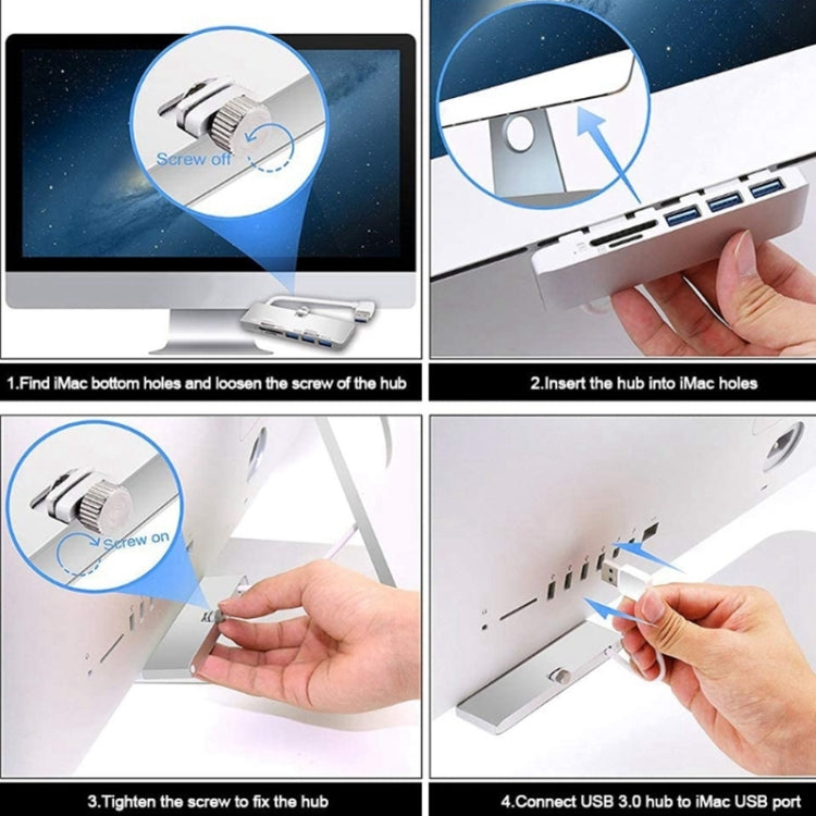 Lisslune | Rocketek HC412 USB3.0 x 3 + SD / TF card reader HUB adapter
