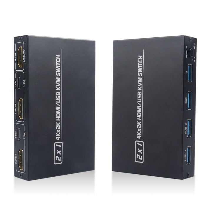 Lisslune | AM-KVM201CL 2x1 4Kx2K HDMI / USB / KVM Switch