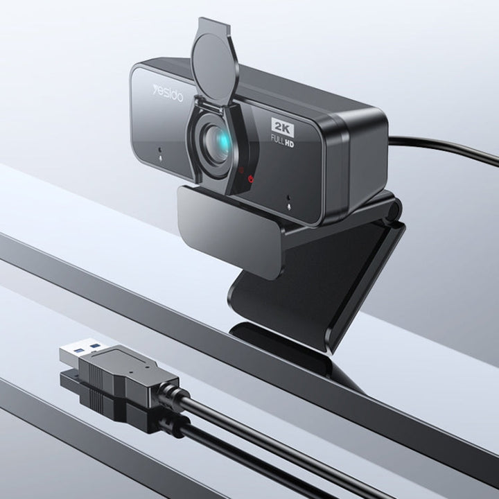 Lisslune | Yesido KM14 2K 4.0MP HD USB Webcam, Cable length 1.5m