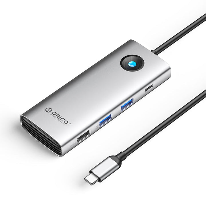 Lisslune | ORICO PW11-8PC Type-C / USB-C 8-in-1 5Gbps Multifunctional Docking Station (Silver)