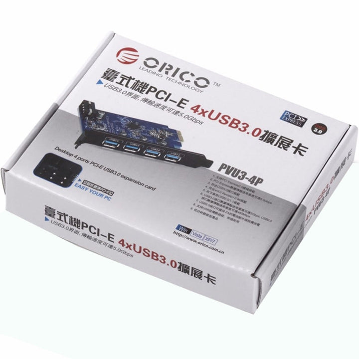 Lisslune | ORICO PVU3-4P 4 Ports USB3.0 PCI Express Card for Desktop (Black)