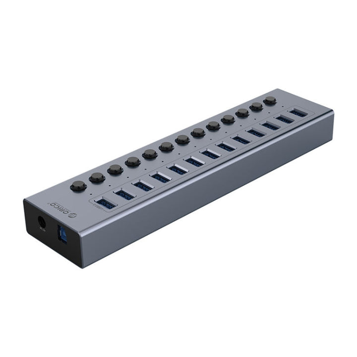 Lisslune | ORICO BT2U3-13AB-GY-BP Multi-Ports Single Switch HUB, EU Plug
