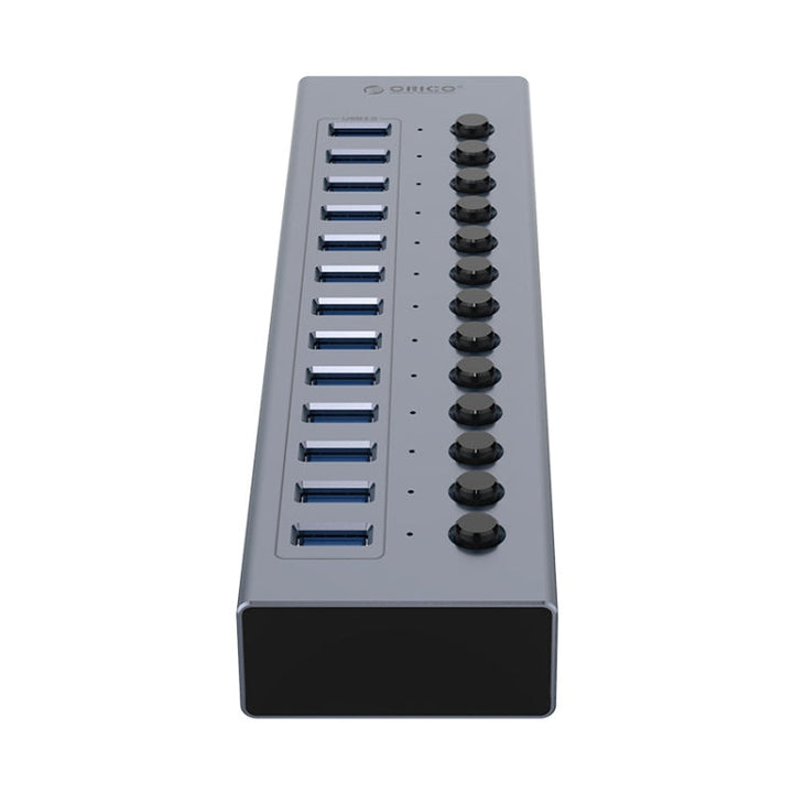 Lisslune | ORICO BT2U3-13AB-GY-BP Multi-Ports Individual Switch HUB, US Plug