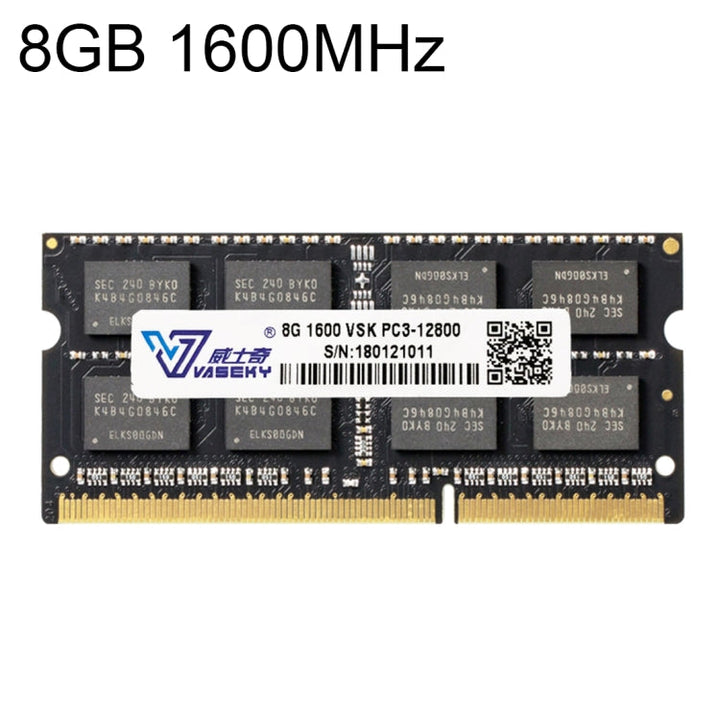 Lisslune | Vaseky 8GB 1600MHz PC3-12800 DDR3 PC Memory RAM Module for Laptop